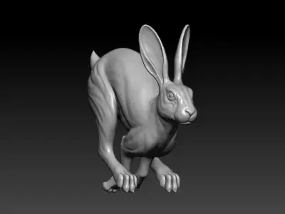 Rabbit Running 3D print model