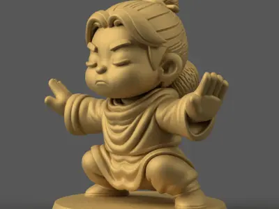 Mini Tai Chi Master 3D Model 3D print model
