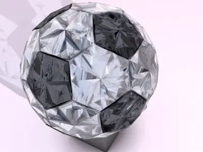 Football Trophy 3D model purchase