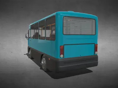 Magirus M2000 for Unity Low-poly 3D model