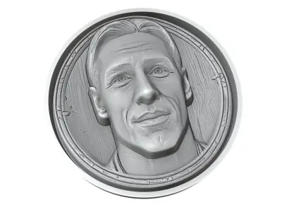 Fernando Torres Footballer Medallion 3D print model