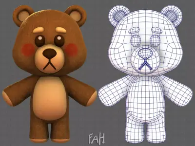 Doll V01 Low-poly 3D model
