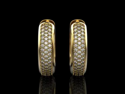 Hoop earring model 309 3D print model