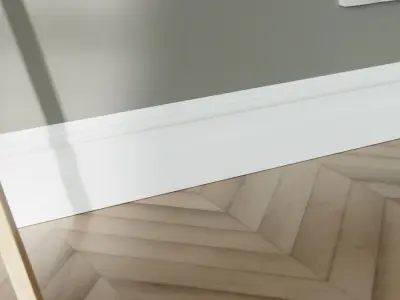 Beaded Baseboard Free 3D model