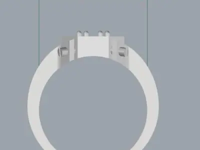 Men Ring 3D print model 16
