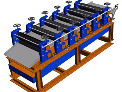 Thin plate machine 3D model