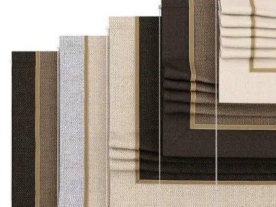 Roman Blinds 3D model