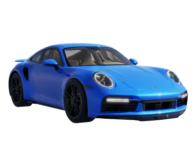 Car Rigged - Porsche 911 3D model