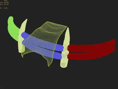 Stone Town Magic Cave - Stone Bone - Banner 01 3D model