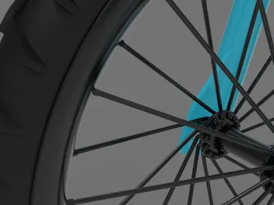 3D Bicycle 3D model