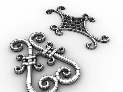 Wrought iron elements vol 4 3D model