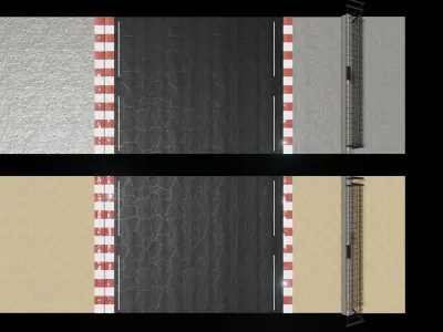 Asset Race Track  Low-poly 3D model