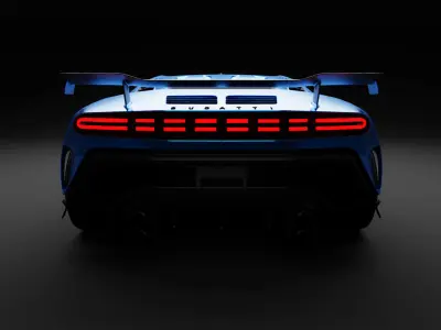 Bugatti 110 3D Model Low-poly 3D model