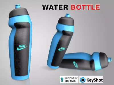 water bottle Low-poly 3D model