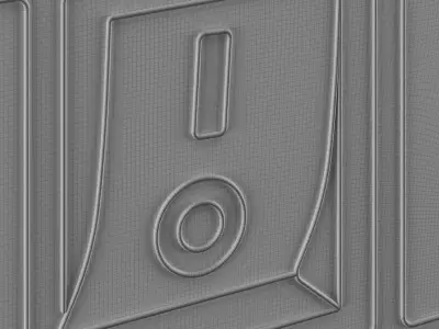 Hip Hop Neon Sign 3D model