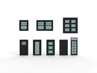 Window Door Model 2 3D model