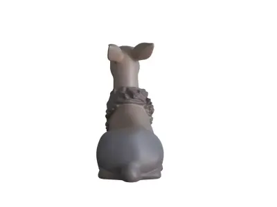 Mama Reindeer Sitting Figurine  3D print model