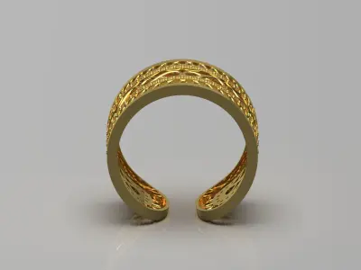 woman gold ring jr00013 3D print model