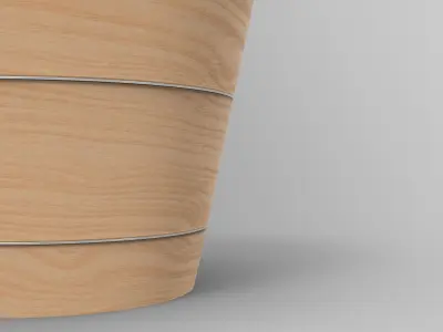 Pula Champagne Cooler Low-poly 3D model