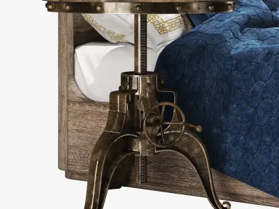 Restoration hardware martens four-poster bed 3D model