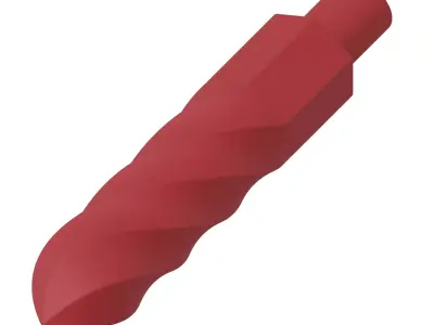 Plastic Twist Drill Bit Toy 3D model