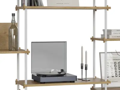 Shelving System s2003A by Moebe 3D model