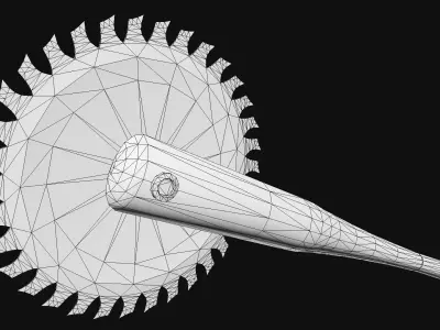 Baseball Bat Weapon 02 Low-poly 3D model