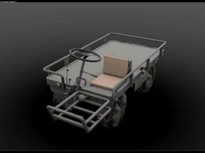 M274 - 4x4 Utility Platform Truck - Mule Low-poly 3D model