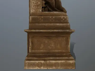 statue Low-poly 3D model 2