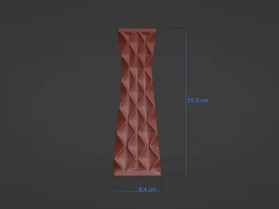 Vase math rhombus 3D print model