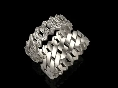 Cuban chain  ring  model Z1317 3D print model
