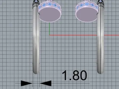Earring  juste un Clou 3D print model