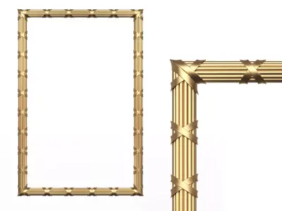 Frame Carved Decoration CNC Low-poly 3D model