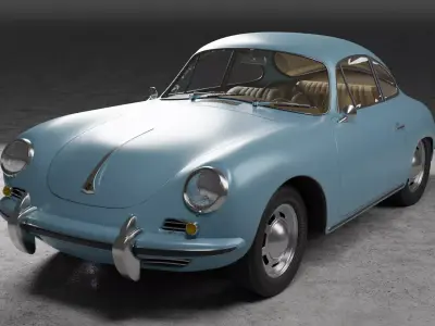Car Porsche 356 C 3D model