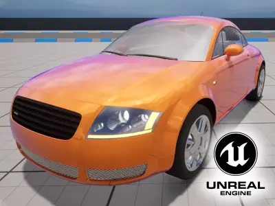 AUDI TT Drivable Car Vehicle Transport for Unreal Engine 3D model