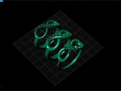 Infinity rings 3D print model purchase