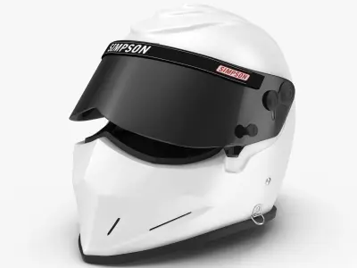 Simpson Diamondback White Low-poly 3D model