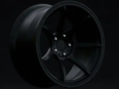 Anovia Kano Aftermarket Wheel Low-poly 3D model