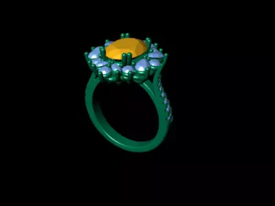 Cocktail Ring 3D print model