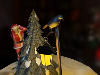 Christmas tree decoration Low-poly 3D model buy
