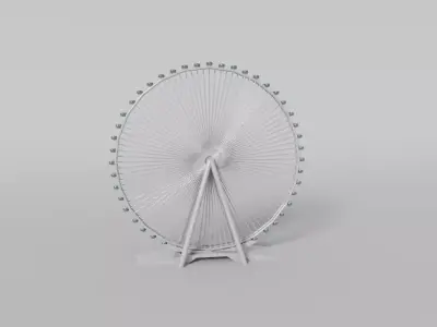 Ain Dubai 3D Model 3D model