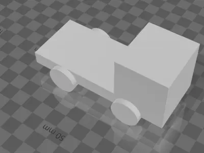Simple 3D Truck 3D model