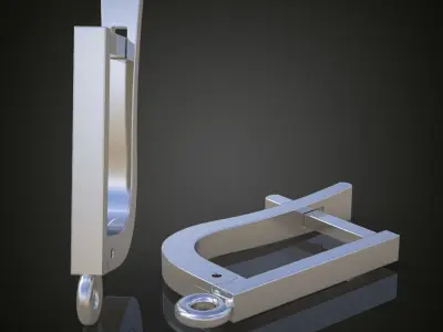 Earring 3D model 3D printable model 0146 Free 3D print model