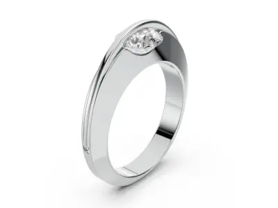 Happy Diamond Ring 3D print model