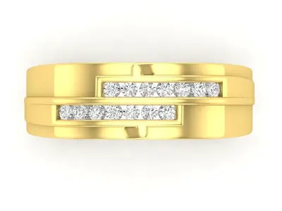 AV 603 Diamond Ring For Men 3D print model