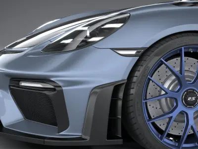 Porsche 718 Cayman GT4 RS 2022 3D model