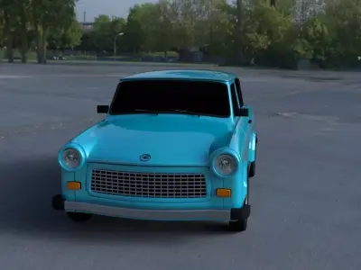 Trabant 601 HDRI 3D model