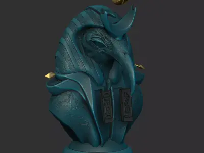 Thoth Egyptian God 3D Model 3D print model