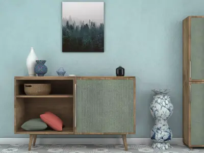 Modern Sideboard 01 3D Model 3D model