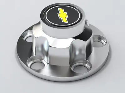 Chevrolet Rally Wheel Center Hub Cap 5x127 3D print model